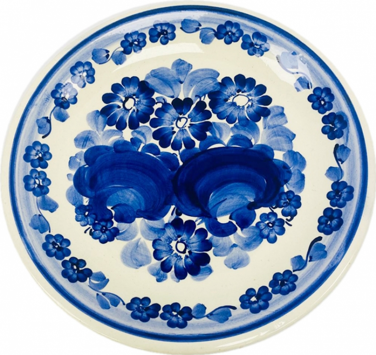 Тарелка декоративная Синий цветы 2 в аренду