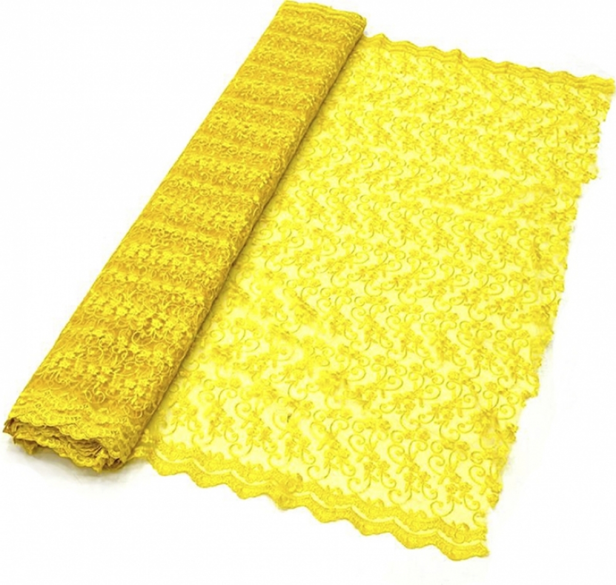 Ткань Yellow lace в аренду